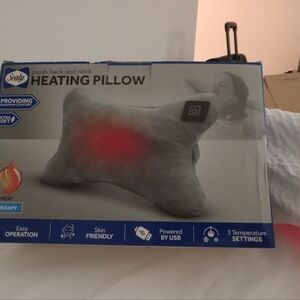 Neck Heated Pillow for the car or carry on travel Pillow